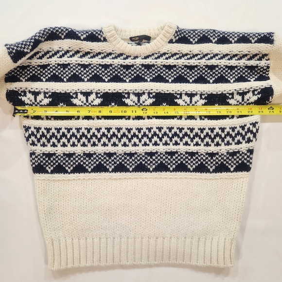 Maje Mockoon Geo-Pattern Sweater ❄️ - Picture 6 of 15